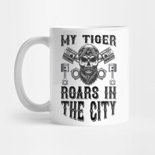 My tiger roars in the city  T Shirt For Women Men Mug